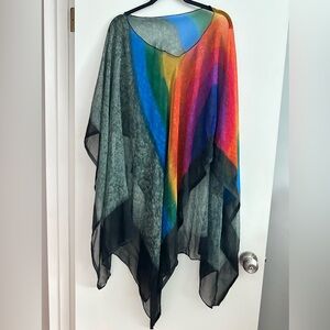 Boho poncho style top